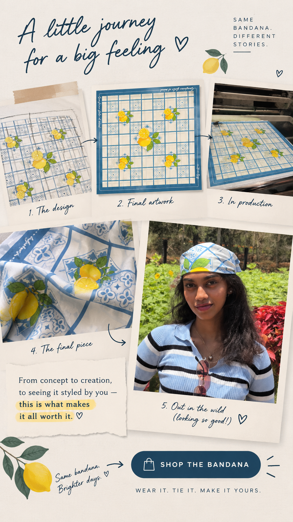 Lit co Lemon Bandana