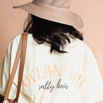 Ocean Air, Salty Hair Oversized T-Shirt