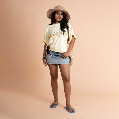 Ocean Air, Salty Hair Oversized T-Shirt