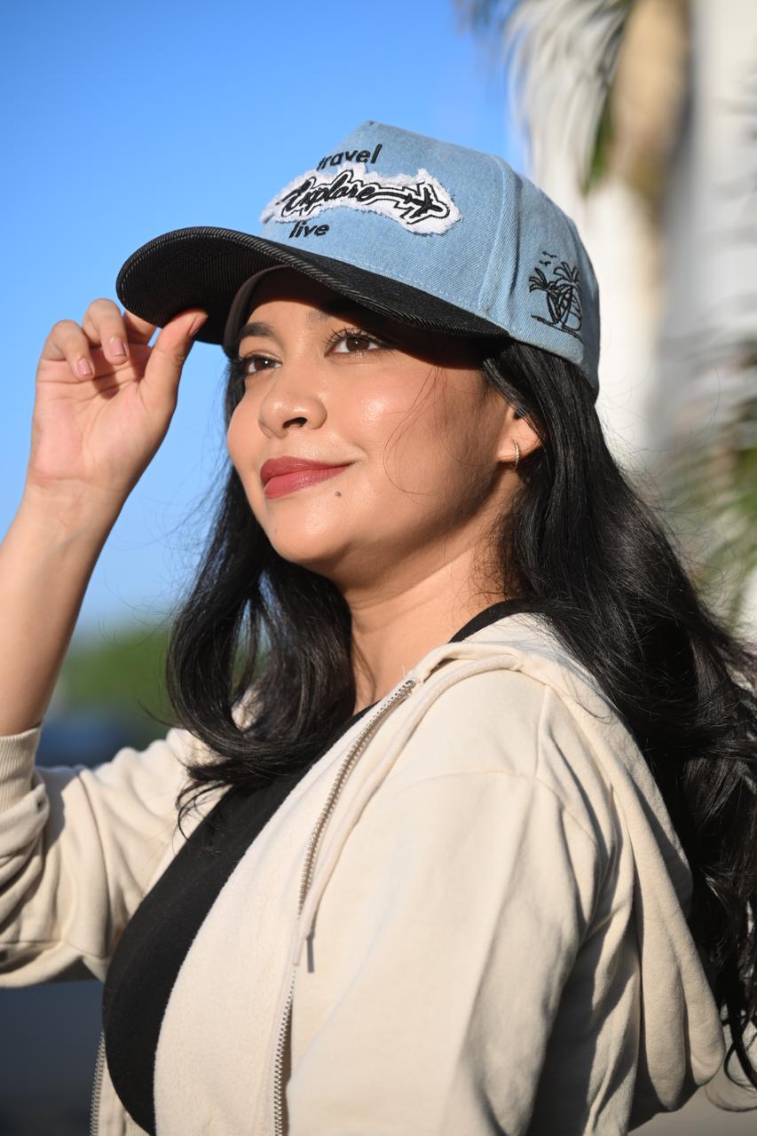 Travel Explore Denim Cap